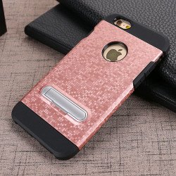 iPhone 7 Plus Pixel Armor Hybrid Kickstand Case (Rose Gold)